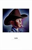 Marlboro Boy by Ron English. CANVAS WITH BRUSHSTROKES with 3/4 inch bars. 9.11 inches width by 8.05 inches height. Highest Quali
