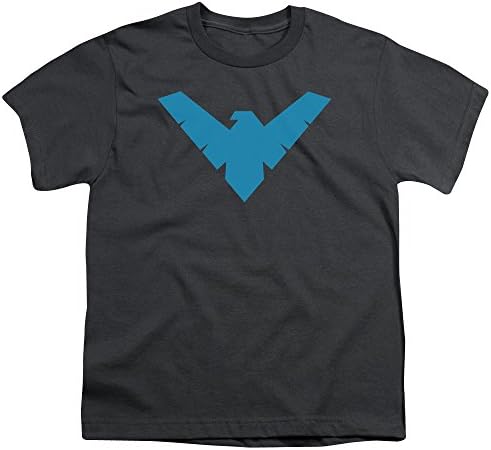 DC Comics Batman Nightwing Symbol Big Boys Shirt Charcoal Sm