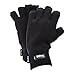 FLOSO® Mens Thermal Fingerless Gloves (3M 40g) (One Size Fits All) (Black)