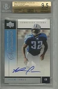 Adam PacMan Jones 2005 Rookie Premiere Autographs BGS 9.5 Auto 10 - Upper Deck Certified - NFL Autographed Rookie Cards