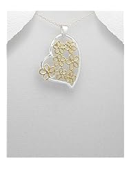 Heart Pendant Necklace In 92.5 Sterling Silver
