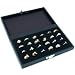24 Slot Ring Tray Black Travel Jewelry Showcase Display