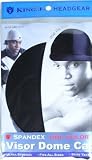 KING J Head Gear Spandex Visor Dome Cap Black ( Model: 201 ) - B000EVGPK4