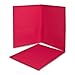 Oxford Twin Pocket Light Red Leatherette-Grained Portfolios 25 Count (57511)