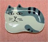 マンハッタナーズ群集猫　大皿　ぶちトラの画像