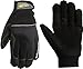Wells Lamont 7740L Cold Weather Gloves Synthetic Leather Palm Spandex/Fleece Back Neoprene Wrist G80 Thinsulate, Large, Black