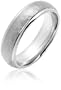 14k White Gold Hammered Wedding Band, Size 12