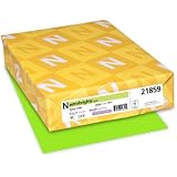 Neenah Astrobrights Premium Color Paper, 24 lb, 8.5 x 11 Inches, 500 Sheets, Vulcan Green