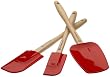 Le Creuset Amazon.com Exclusive 3-Piece Silicone Spatula Set, Cherry Red
