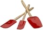 Le Creuset Amazon.com Exclusive 3-Piece Silicone Spatula Set, Cherry Red