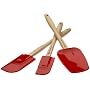 Le Creuset Amazon.com Exclusive 3-Piece Silicone Spatula Set, Cherry Red