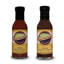 Granite Bay Farms Original Barbecue Sauce and Chipotle Barbecue Sauce (2 Bottle) Sampler, 2-Count, 13-Ounce Bottles