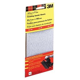 3M 9112DC-NA 1 3 Sheet Fine Grit Adhesive Back Sanding Sheet by 3M