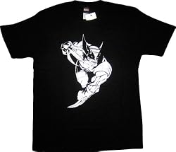 Marvel Comics X-Men Wolverine Woof Black T-Shirt Tee