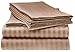 King Sheet Set - 4-Piece Striped Deep Pocket King Bed Sheets - Ultra-Soft & Wrinkle-Free King Size Bedding - Cooling Microfiber King Bed Sheet Set with 1 Fitted Sheet, 1 Flat Sheet, 2 Pillowcases
