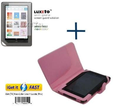 iGet (TM) Nook Color Case Premium Folio Cover 
