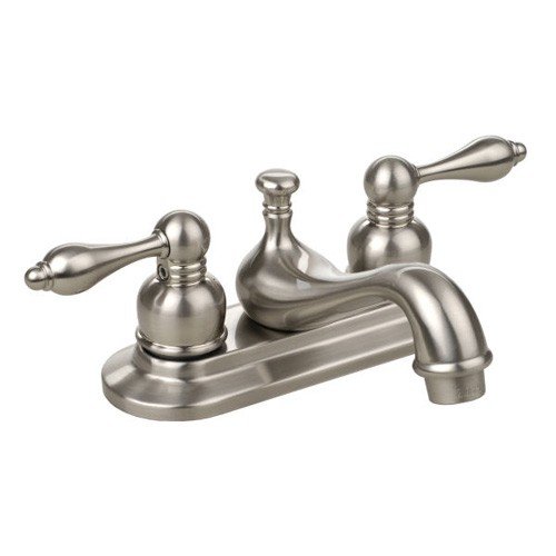 Dynasty Hardwre DYN-6402-SN Tea Pot Spout Centerset Faucet, Satin Nickel