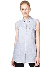 Autograph Pure Linen Striped Shirt