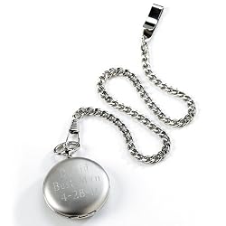 Silver Pocket Watch - Free Engraving