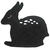 湯たんぽ　クッション　こじか　ブラックの画像