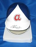 Chipper Jones Signed Braves Throwback Mini Helmet