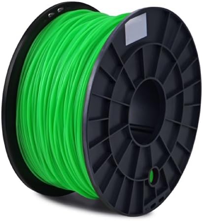PLA Glow Green Filament 1.75mm, 1kg / 2.2lb Printing Material Supply Spool for 3D Printer