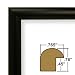 20×30 Picture Frame / Poster Frame .765″ Wide Complete Matte Black Frame (fw2bk)