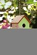 Cherry Blossom Wooden Birdhouse