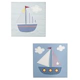 Tiddliwinks Sailboat Canvas Wall Art 2-pk.