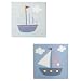 Tiddliwinks Sailboat Canvas Wall Art 2-pk.