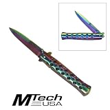 Best sale price for Rainbow Stilletto Tactical Pocket Knife. Free Shipping.