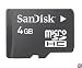 Sandisk 4GB MicroSDHC  Memory Card with SD Adapter (BULK Packaging)