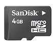 SanDisk 4GB MicroSD / Transflash with SD Adapter BULK Packaging