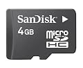 Sandisk 4GB MicroSDHC  Memory Card with SD Adapter (BULK Packaging)