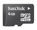Sandisk 4GB MicroSDHC  Memory Card with SD Adapter (BULK Packaging)