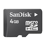 Sandisk 4GB MicroSDHC  Memory Card with SD Adapter (BULK Packaging)
