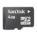Sandisk 4GB MicroSDHC  Memory Card with SD Adapter (BULK Packaging)