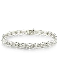Big Looking 1ct Diamond Bracelet Crafted in Sterling Silver