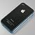 i-Bumper iPhone 4S用ハイブリッド・バンパーケース（ブラック+ブルー）(Softシリコン+Hardプラスチック) ＋オリジナルMiniタッチペン（ブラック）