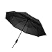 Travel Umbrella with Leather Handle - Auto Open & Close - Stronger & Compact