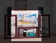 Dark Brown TV Stand By Coaster Furniture