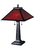 Dale Tiffany TT100174 Mica Camelot Table Lamp, Mica Bronze and Mica Shade