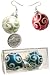 Christmas Earrings Swirl Ornament