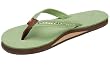 Womens Rainbow Sandals Single Layer Narrow Strap Color Crystal