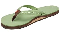 Womens Rainbow Sandals Single Layer Narrow Strap Color Crystal