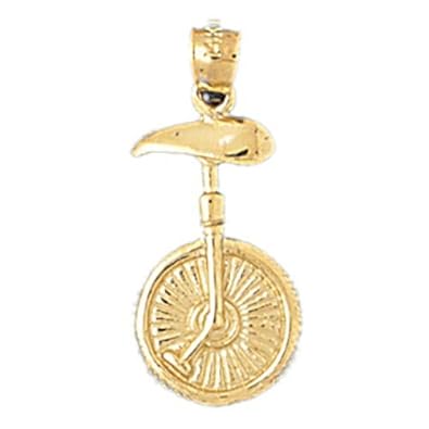 Cheap Girls Jewelry Dazzlers Solid 14k Gold Bicycle Charm Pendant Available in three colors from jewelsberry (weights: 1.6 grams only) For Sale