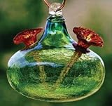 Bird Brain Crackle Hummingbird Feeder, Lime Green