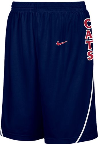 Arizona Wildcats New Blue NCAA Screen Printed Replica Basketball Shorts By Nike Team Sports