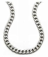Mens Plain Necklace Silver Chain 51cm Length Model Sc31720