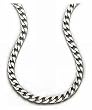 Men's Plain Necklace, Silver Chain, 51cm Length, Model SC317/20